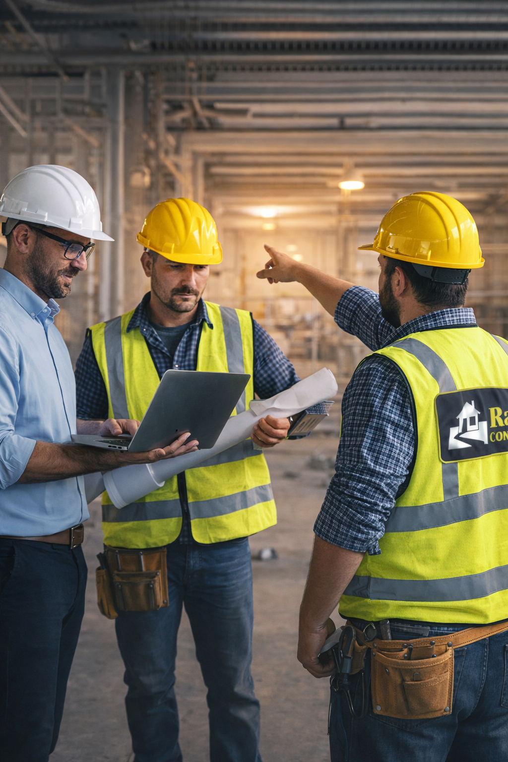 Rashid Construction - commercial remodeling crew planning next steps