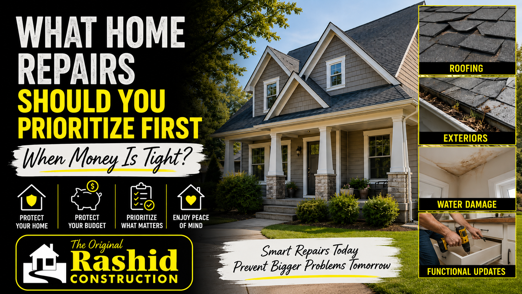 Rashid Construction - what home repairs should you prioritize first?