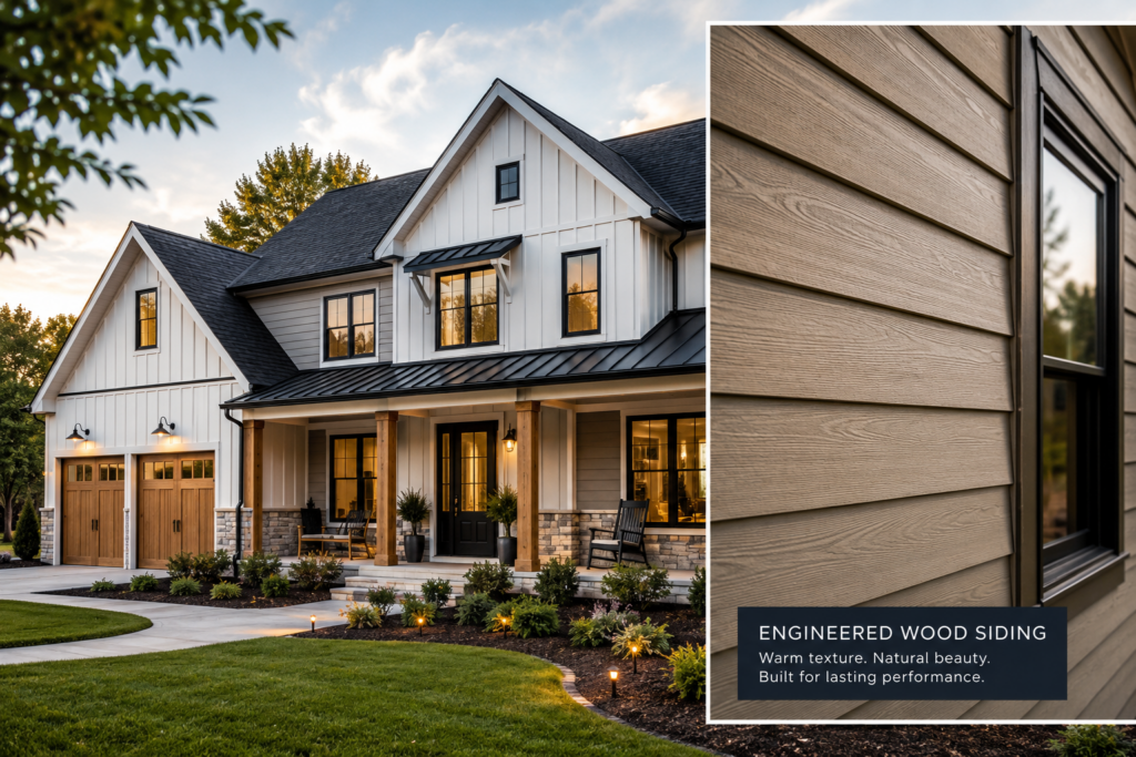 Rashid Construction - best siding for Michigan homes - engineered wood siding