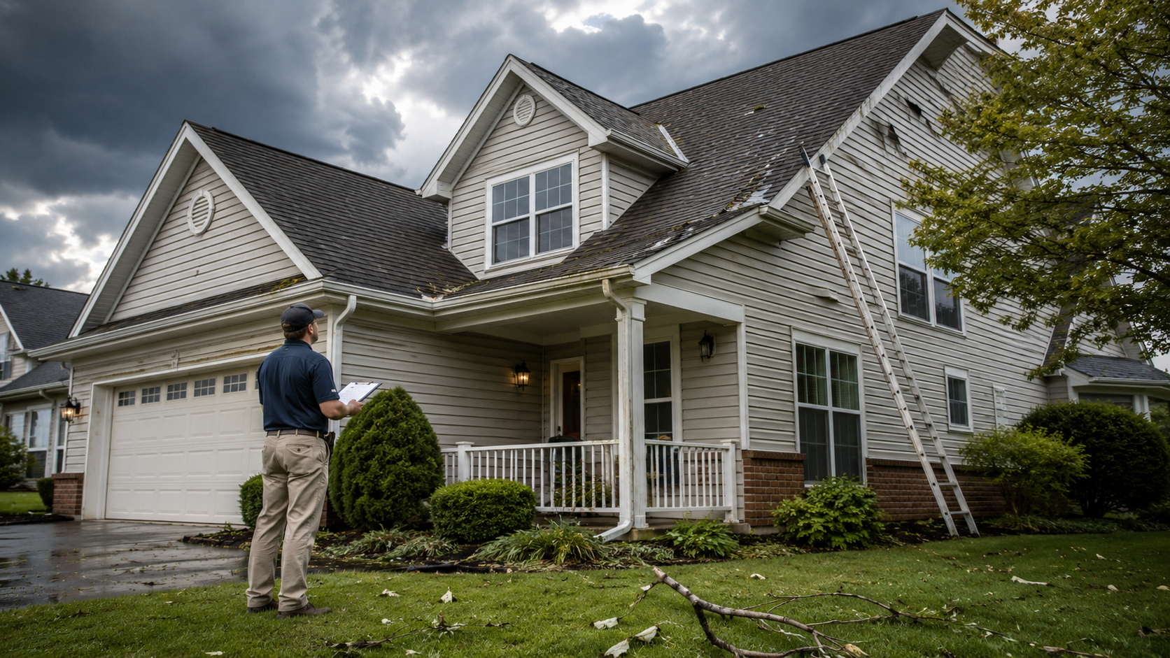 Rashid Construction - roof storm damage milford mi