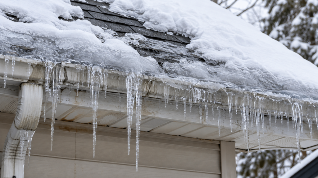 Rashid Construction - evidence of previous ice dams - milford, mi